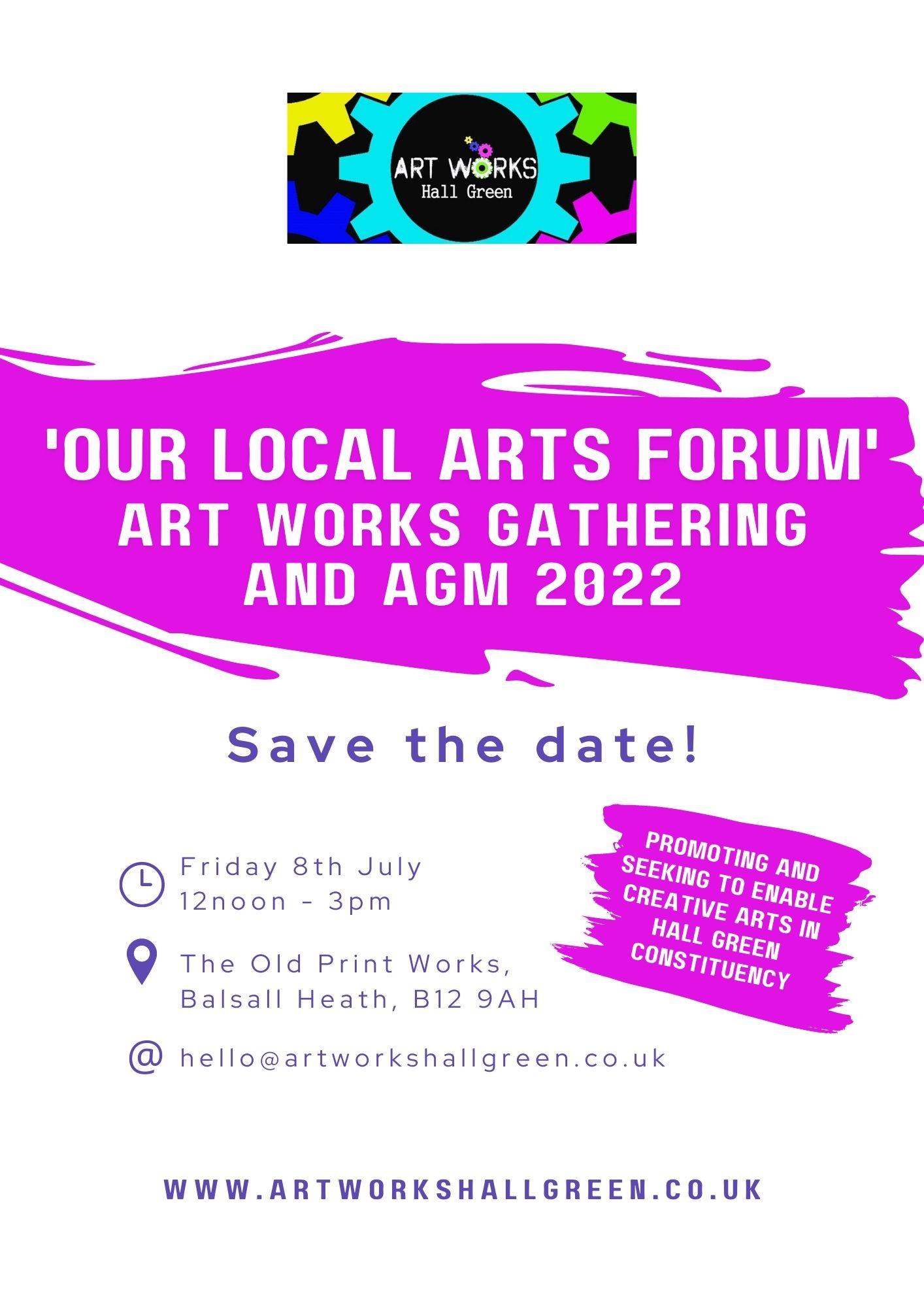 Art Works Gathering and AGM – Art Works Hall Green